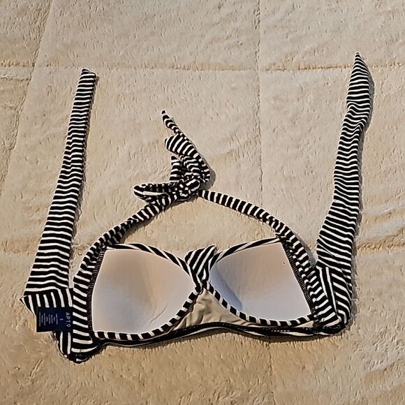 Bikini 2 Piece Black & White Size Small - Picture 5 of 6